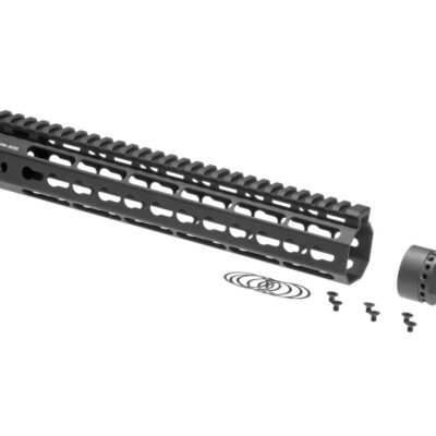 Alternative view of Ares 12 Inch Keymod Handguard Set Black