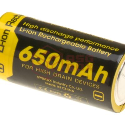 Nitecore NL166 RCR123 Battery 3.7V 650mAh