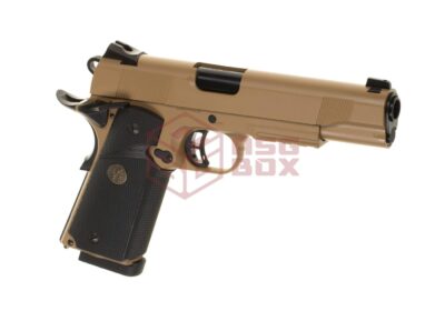 KJ Works M1911 MEU Full Metal Tan Co2 Desert