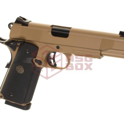 KJ Works M1911 MEU Full Metal Tan Co2 Desert