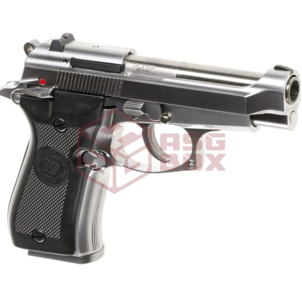 WE M84 Full Metal GBB Silver
