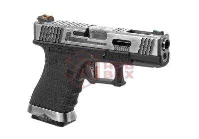 WE G-Force 19 SV Silver Barrel Metal Version GBB Black