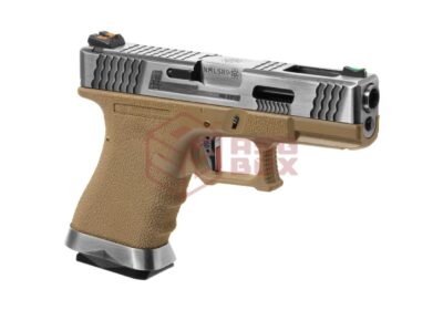 WE G-Force 19 SV Silver Barrel Metal Version GBB Desert