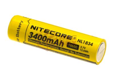 Nitecore NL1834 18650 Battery 3.7V 3400mAh Yellow