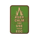JTG Keep Calm EDC Rubber Patch Green