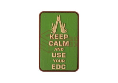 JTG Keep Calm EDC Rubber Patch Green