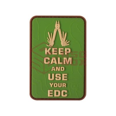 JTG Keep Calm EDC Rubber Patch Green