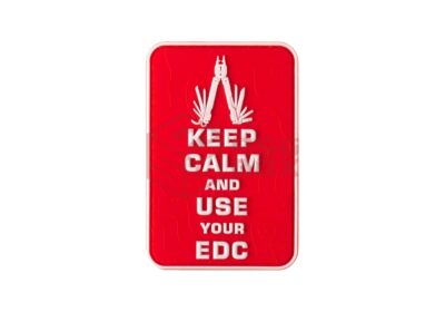 JTG Keep Calm EDC Rubber Patch Multicolor