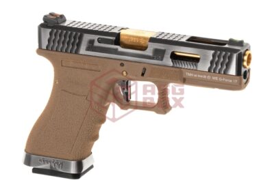WE G-Force 17 SV Gold Barrel Metal Version GBB Desert