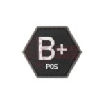 JTG Bloodgroup Hexagon Rubber Patch B Pos SWAT