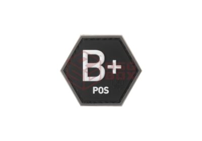 JTG Bloodgroup Hexagon Rubber Patch B Pos SWAT