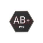 JTG Bloodgroup Hexagon Rubber Patch AB Pos SWAT