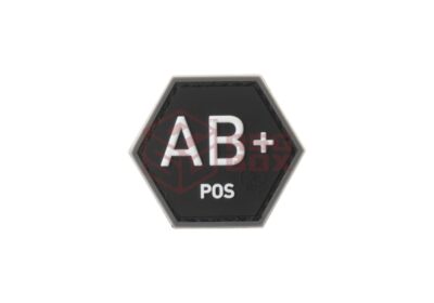 JTG Bloodgroup Hexagon Rubber Patch AB Pos SWAT