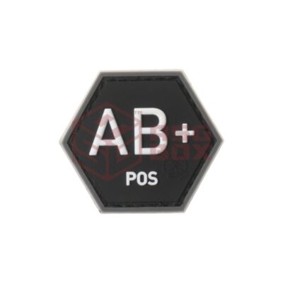 JTG Bloodgroup Hexagon Rubber Patch AB Pos SWAT