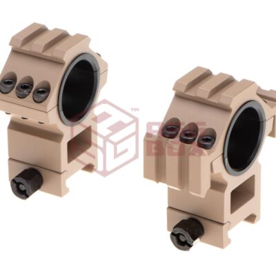 Aim-O Tri-Side Rail 25.4mm / 30mm Mount Rings Desert