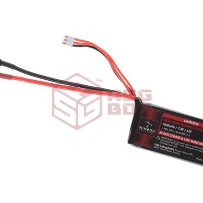 Nimrod Lipo 7.4V 1000mAh 65C Graphene PEQ Type T-Plug Black