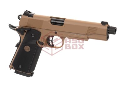 KJ Works M1911 MEU TBC Full Metal GBB Tan