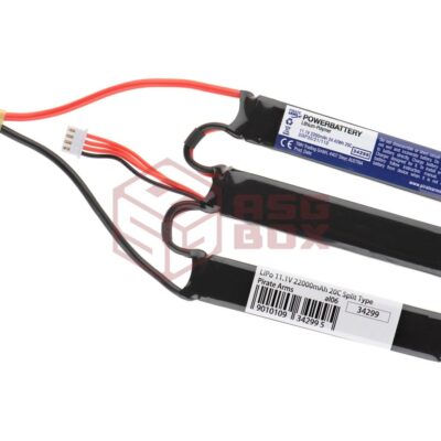 Pirate Arms LiPo 11.1V 2200mAh 20C Split Type Black