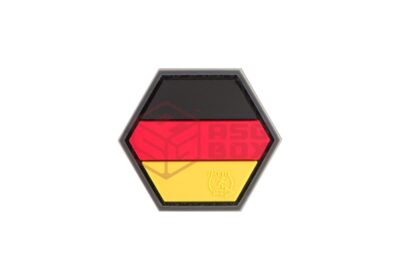JTG German Flag Hexagon Rubber Patch Multicolor