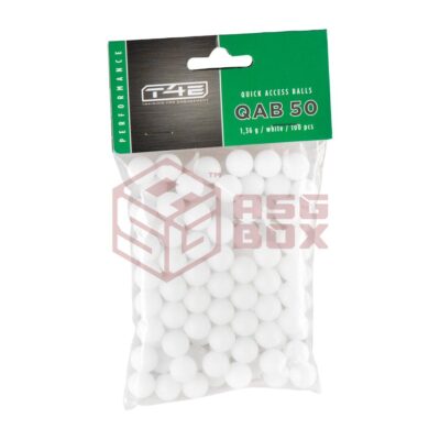 T4E .50 Performance QAB 50 Balls 1.36g 100rds White