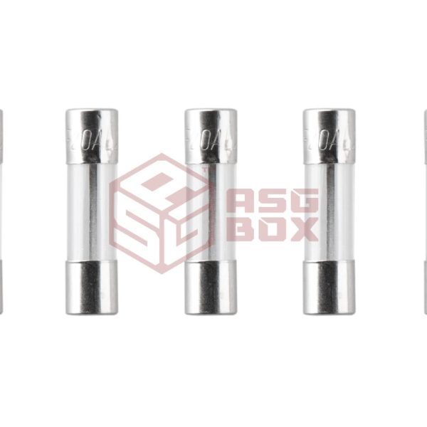 Nimrod Glass Type Fuse 5x20mm 20A 5pcs