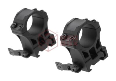 Leapers Accu-Sync QR 25.4mm High Profile Rings Black