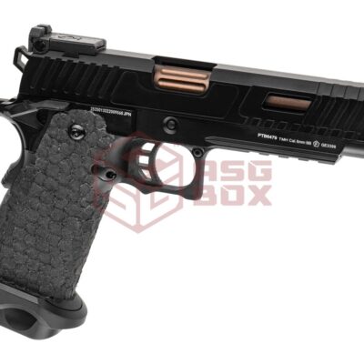 Golden Eagle 3398 Hi-Capa Tactical Ported Slide Full Metal GBB Black