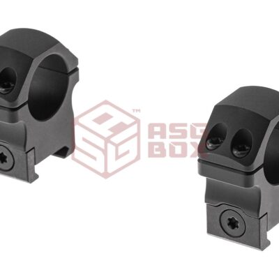 Leapers PRO 25.4mm Medium Profile P.O.I. Picatinny Rings Black