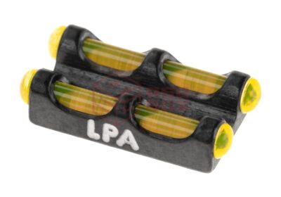 LPA Yellow Twin Fiber Optics Front Sight 2,6 MA Thread