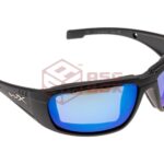Wiley X WX Boss Captivate Polarized Blue Mirror Black