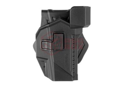 Amomax Paddle Holster for Glock 17/19 and CZ P10C with Red Dot Sight Black