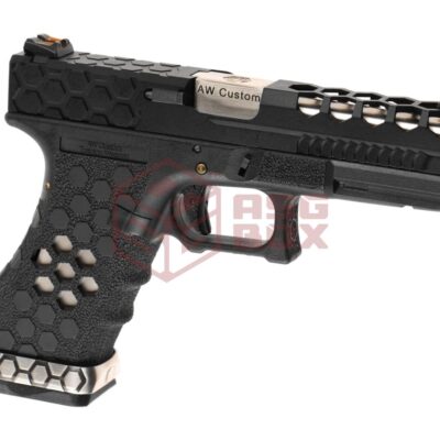 AW Custom VX0201 Hex Cut Full Metal GBB Black
