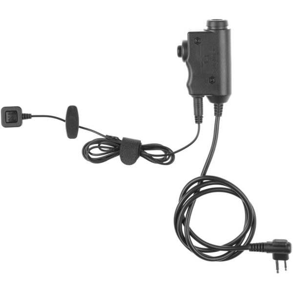 Earmor M52 Tactical PTT Motorola Two Pin Black