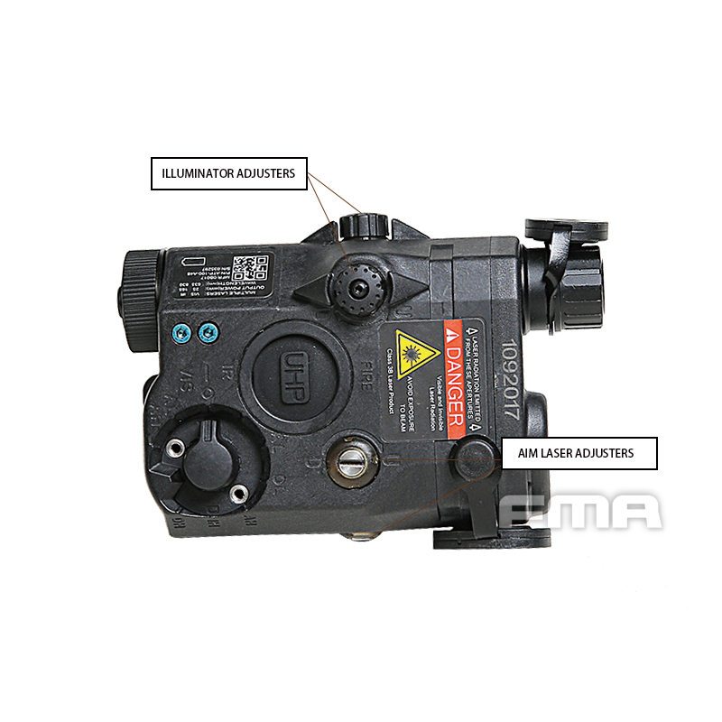 FMA AN/PEQ15 LA5-C ATPIAL Version (IR Flashlight, Red / IR Laser) - Black OD-A-TB1311-BK asgbox.pl FMA AN/PEQ15 LA5-C ATPIAL Version (IR Flashlight, Red / IR Laser) - Black - obrazek 8