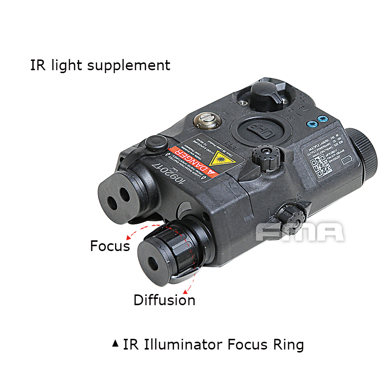 FMA AN/PEQ15 LA5-C ATPIAL Version (IR Flashlight, Red / IR Laser) - Black OD-A-TB1311-BK asgbox.pl FMA AN/PEQ15 LA5-C ATPIAL Version (IR Flashlight, Red / IR Laser) - Black - obrazek 9