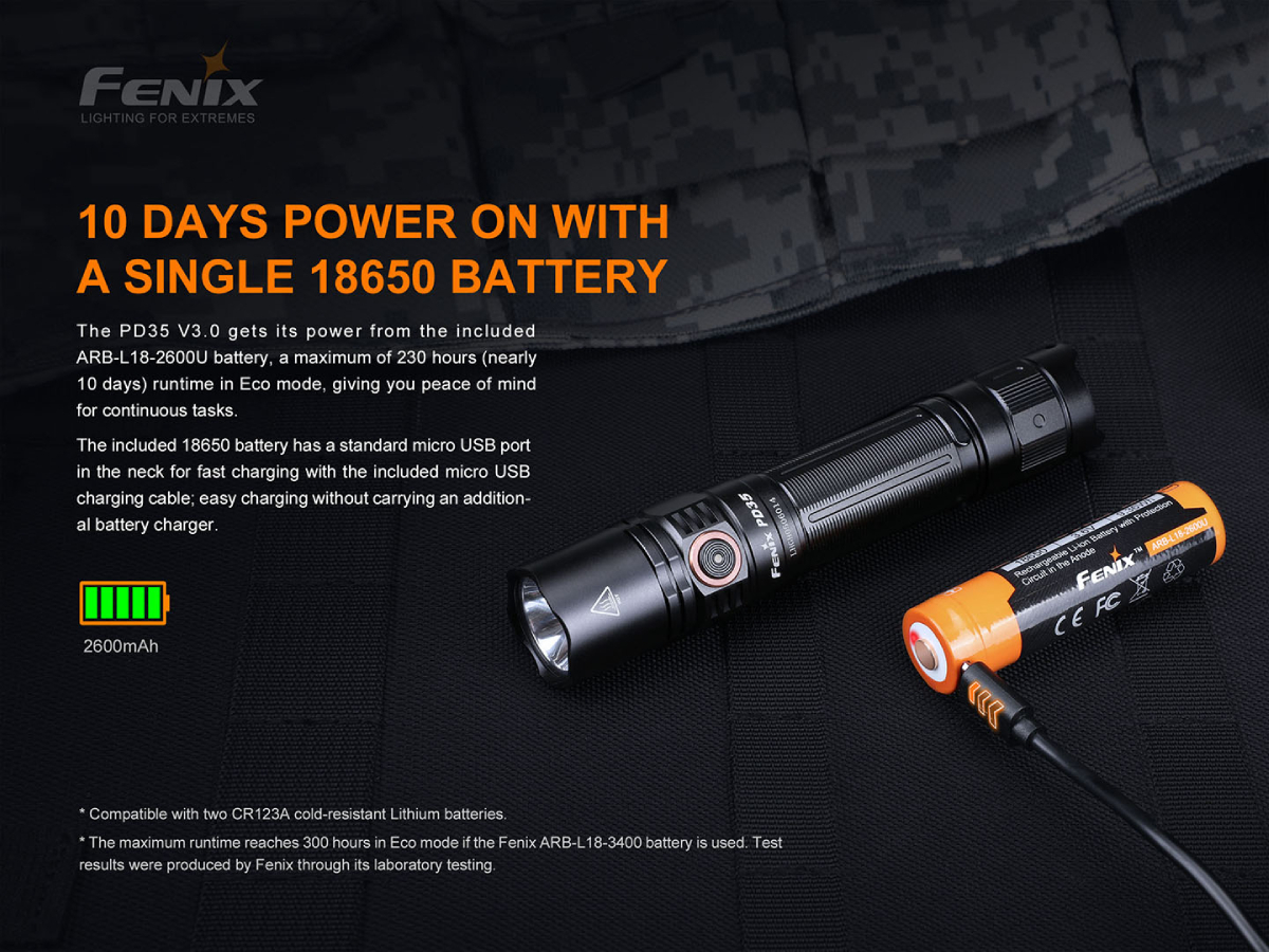 LED Flashlight Fenix PD35 V3.0 OD-A-PD35V30 asgbox.pl LED Flashlight Fenix PD35 V3.0 - obrazek 11