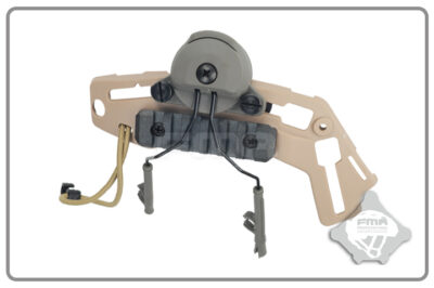 FMA EXFIL Helmet Mount for Peltor Comtac Headset - Tan - obrazek 6