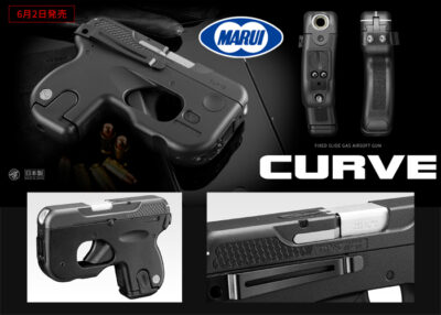 TM GNB Gas pistol Marui Curve, fixed slide - Black - obrazek 6