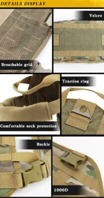 WST Tactical K9 Unit Dog Vest – MC - obrazek 6