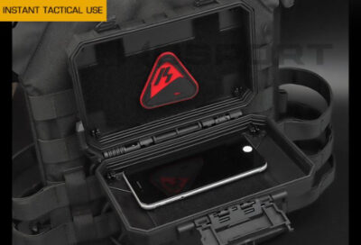 Waterproof Molle tactical gear case - TAN - obrazek 6
