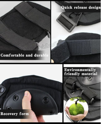 WST SWAT Knee and Elbow Pads Set – Green - obrazek 6