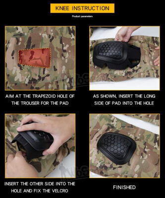 WST G4 INSIDE Combat Uniform Protector Pads Set – Black - obrazek 4