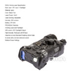 FMA LAB PEQ-NGAL Upgrade Version (Red/IR laser), Nylon - Black - obrazek 10