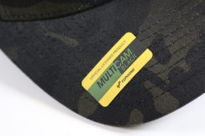 Retro Trucker Cap ANAREUS Spider logo yellow - Multicam BLACK(R) - obrazek 6