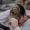 Retro Trucker Cap ANAREUS Spider logo orange - Multicam(R) OD-A-ANAR59-MC asgbox.pl