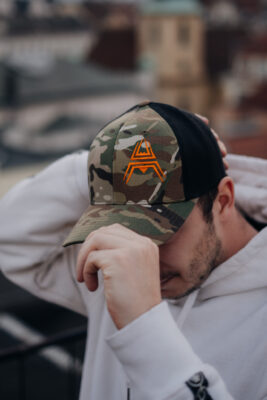 Retro Trucker Cap ANAREUS Spider logo orange - Multicam(R) - obrazek 10
