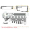 LCT GP-74 - enlarged lower handguard OD-A-PK407 asgbox.pl