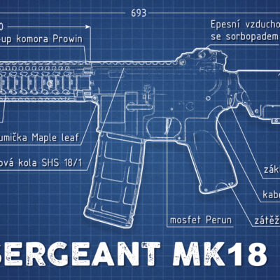 EPeS MK18 10.5” AEG - MAJOR - Black/Tan OD-A-E701-HT-L4 asgbox.pl