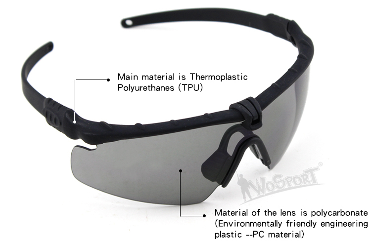 Shooting Safety Goggles MA-69, Black, Clear OD-A-WOSP144-BKCL asgbox.pl Shooting Safety Goggles MA-69, Black, Clear - obrazek 6