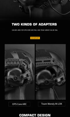 WST AMP TYPE Gen5 Tactical Active Headset – Black - obrazek 10